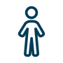 personal icon dark blue