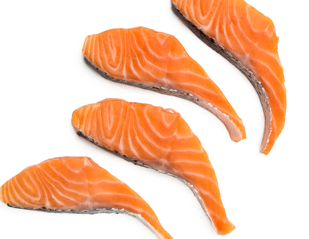 Salmon stays fresh with SanFresh MAP Gas-pakning