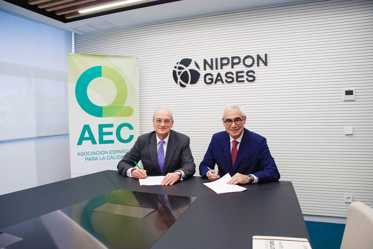Nippon Gases signs sponsorship agreement with the Spanish Association for Quality (AEC)