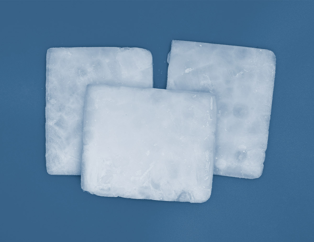 Dry ice dosage