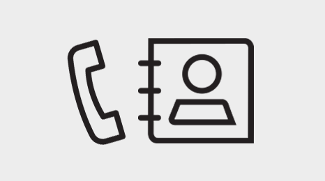 Telefon, adresse og mailoversikt